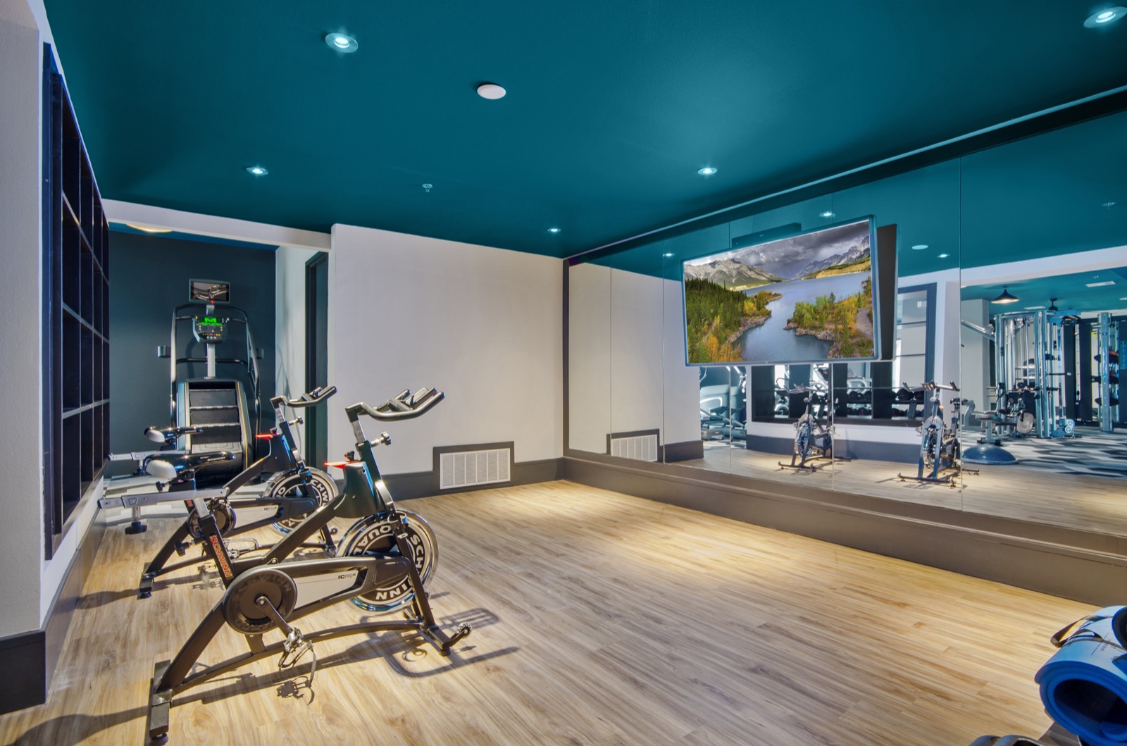 Yoga and spin room